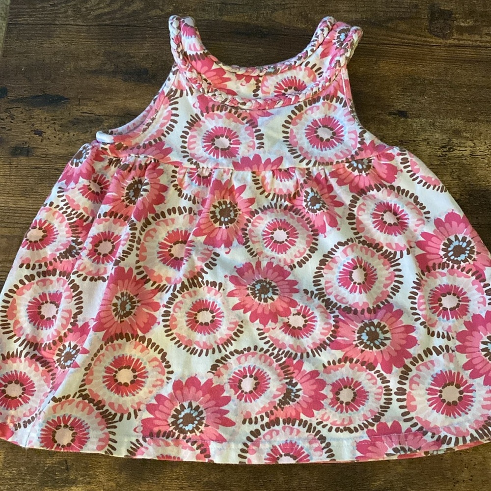 Maggie and Zoe girl’s size 3T summer dress, pink and white